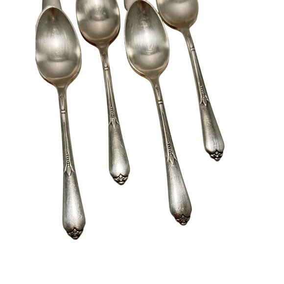 Rogers & Bros IS (Silverplate, 1933) Inspiration 7 Tablespoons & 7 Teaspoons - Picture 2 of 5